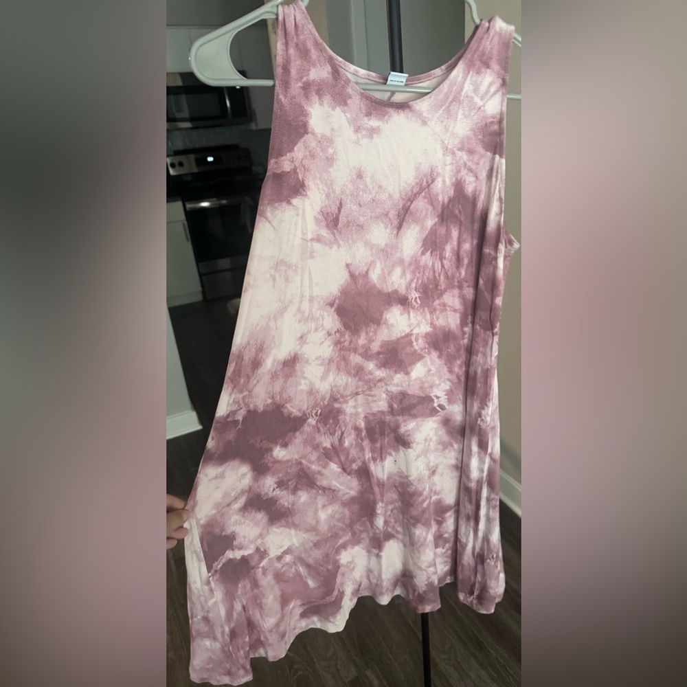 Old Navy Pink Tie-Dye Dress